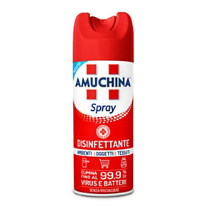 AMUCHINA Spray Disinfettante Ambienti, Oggetti, Tessuti, Presidio Medico Chirurgico, Bomboletta 400 ml