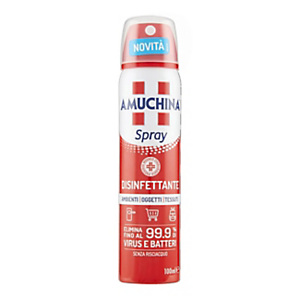 AMUCHINA Spray Disinfettante, Presidio Medico Chirurgico, Flacone 100 ml AMUCHINA Spray Disinfettante, Presidio Medico Chirurgico, Flacone 100 ml