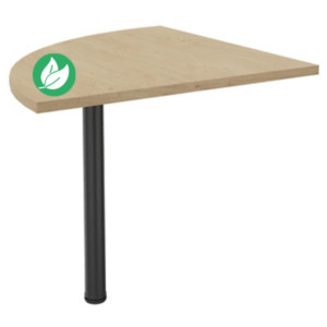 Angle de liaison 90° arrondi Axiome - Côtés 80 cm - Plateau Chêne - Pied Anthracite Angle de liaison 90° arrondi Axiome - Côtés 80 cm - Plateau Chêne - Pied Anthracite