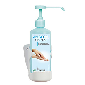ANIOS PRO Support mural Anios PVC blanc pour flacon 500 ml ANIOS PRO Support mural Anios PVC blanc pour flacon 500 ml