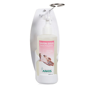 ANIOS PRO Support mural commande au coude Anios PVC blanc pour flacon 500 ml ANIOS PRO Support mural commande au coude Anios PVC blanc pour flacon 500 ml