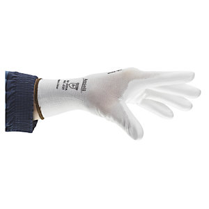 Ansell Gants de précision tactiles Polyuréthane HyFlex 48-100 - Blanc - Taille 8