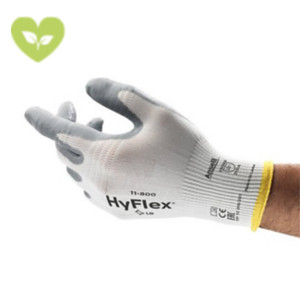 ANSELL Guanto industriale in schiuma di nitrile HyFlex® 11-800, Taglia 7, Bianco/Grigio (confezione 12 paia ) ANSELL Guanto industriale in schiuma di nitrile HyFlex® 11-800, Taglia 7, Bianco/Grigio (confezione 12 paia )