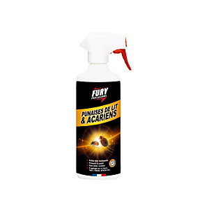 Anti-acariens et punaises de lit Fury 500 ml Anti-acariens et punaises de lit Fury 500 ml