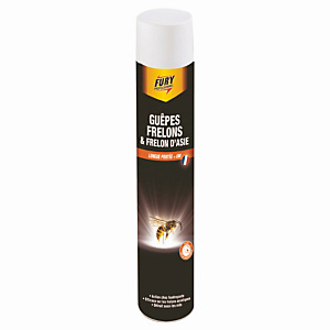 Anti guêpes et frelons Fury, aérosol de 750 ml Anti guêpes et frelons Fury, aérosol de 750 ml