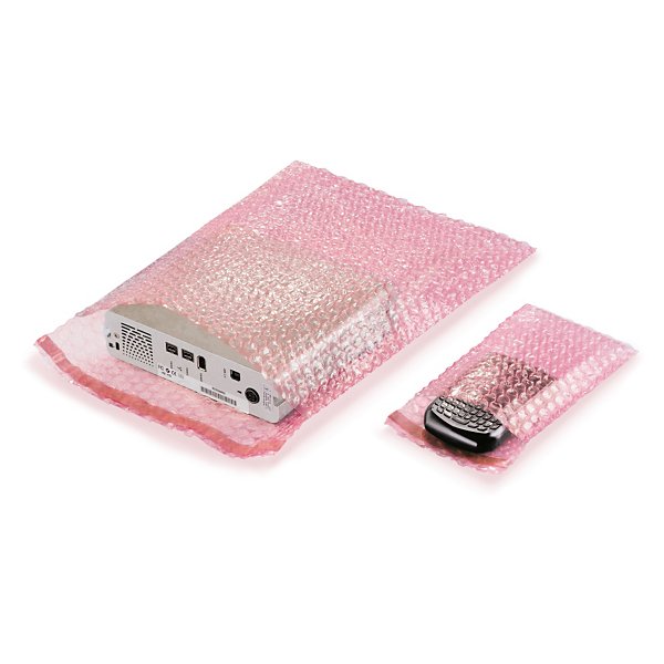 Antistatiska rosa bubbelpåsar RAJA - perfekt för elektronik - 5