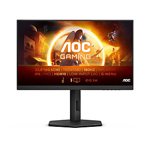 AOC 24G4X, 60,5 cm (23.8''), 1920 x 1080 pixels, Full HD, LCD, 0,5 ms, Noir