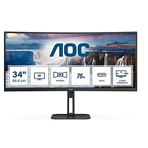 AOC, Monitor desktop, Monitor 34 curvo v5 - 21:9 value, CU34V5C