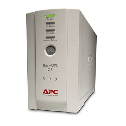 APC Back-UPS, En espera (Fuera de línea) o Standby (Offline), 0,5 kVA, 300 W, Seno, 160 V, 300 V BK500EI - 1