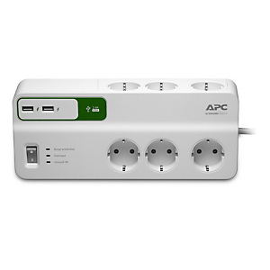 APC PM6U-GR, 1836 J, 6 salidas AC, Tipo F, 230 V, 50 Hz, 2300 W APC PM6U-GR, 1836 J, 6 salidas AC, Tipo F, 230 V, 50 Hz, 2300 W