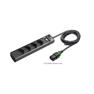 APC PZ42IZ-GR, Básico, Horizontal/Vertical, Negro, 4 salidas AC, Tipo F, C14 acoplador APC PZ42IZ-GR, Básico, Horizontal/Vertical, Negro, 4 salidas AC, Tipo F, C14 acoplador