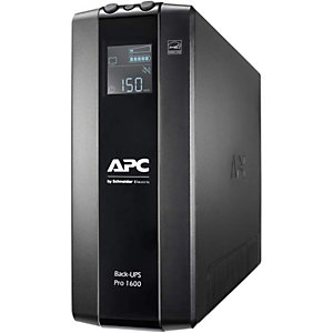 APC SAI Back UPS Pro BR 1600 VA, 8 tomas de salida, AVR, interfaz LCD, negro