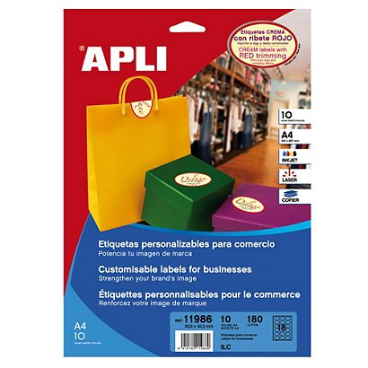 Apli (11986) Etiquetas personalizables para comercio - 1