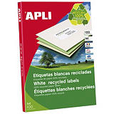 Apli (12060) Etiquetas multiuso cantos rectos recicladas 70 x 35 mm. 24 etiqueta/hoja Apli (12060) Etiquetas multiuso cantos rectos recicladas 70 x 35 mm. 24 etiqueta/hoja