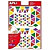 APLI 13239 Gomets, bolsa de 6 hojas, Removibles, Triángilos multicolor, 7 colores surtidos, Amarillo-Azul-Rojo-Verde-Naranja-Violeta-Rosa, 720 uds. - 1