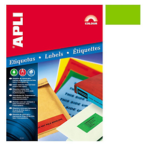 Apli (1594) Etiqueta 70 x 37 mm. verde Apli (1594) Etiqueta 70 x 37 mm. verde