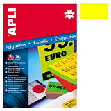 Apli (2874) Etiquetas fluorescentes 99,1 x 67,7 mm. amarillo Apli (2874) Etiquetas fluorescentes 99,1 x 67,7 mm. amarillo