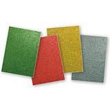 Apli Goma EVA con purpurina A4 - verde, rojo, oro, plata Apli Goma EVA con purpurina A4 - verde, rojo, oro, plata