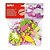 Apli Goma Eva, formas adhesivas con purpurina, flores, bolsa de 48 - 1