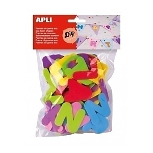 Apli Goma Eva, formas letras, bolsa de 104 unidades Apli Goma Eva, formas letras, bolsa de 104 unidades