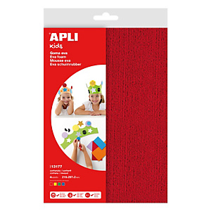 Apli Goma EVA textura toalla A4 - rojo, amarillo, verde, azul Apli Goma EVA textura toalla A4 - rojo, amarillo, verde, azul
