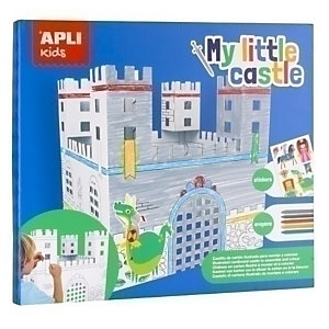 APLI Kids Juego Educativo My Little Castle Castillo Ilustrado Gomet y Ceras