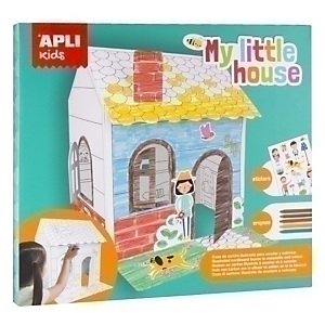 APLI KIDS Juego Educativo My Little House Casa Ilustrada Gomet y Ceras