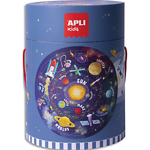 APLI KIDS Puzzle circulaire de 48 pièces pour apprendre le système solaire