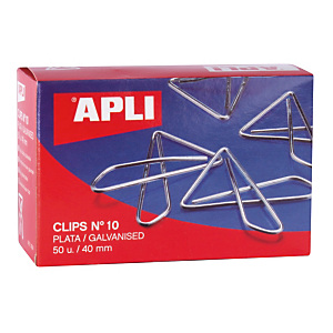 Apli No.10 clips de papeles