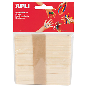 Apli Palos de polo de madera natural 114 x 10 mm.