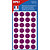 APLI Pastilles adhésives Ø 15 mm - 111846 - Pochette de 168 - Violet - 1