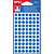 APLI Pastilles adhésives Ø 8 mm - 111832 - Pochette de 462 - Bleu - 1