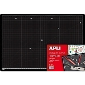 APLI Premium Plancha de corte A3, 30 x 45 cm, negro