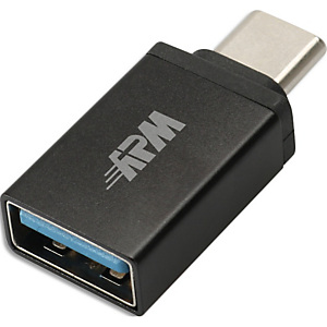 APM Adaptateur USB-C / USB-A, USB 3.0, mâle / femelle, metal, noir