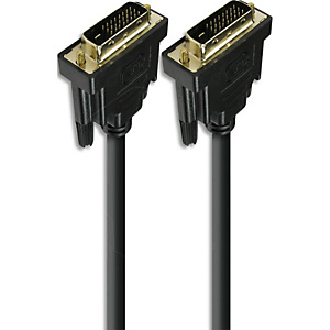 APM Câble DVI-D, dual link, mâle / mâle, noir, 1.8m