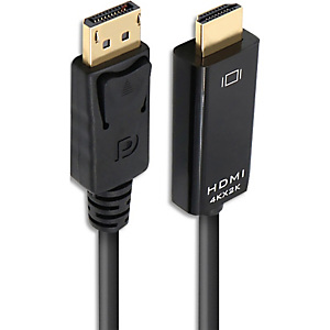 APM Câble HDMI 1.4 / Displayport 1.2, 1080p, mâle / mâle, noir, 1.5m