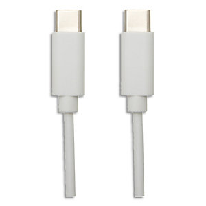 APM Câble USB 3.1 Type C Mâle/Mâle 1 mètre Blanc