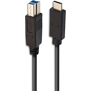 APM Câble USB-C / USB-B 3.0, USB 3.0, mâle / mâle, noir, 2m