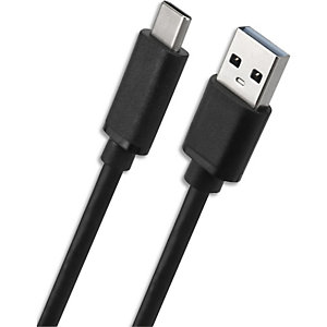 APM Câble USB-A / USB-c, USB 3.0, mâle / mâle, noir, 2m