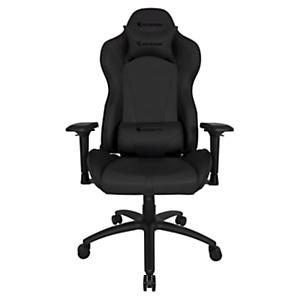 Apollon Fauteuil Gamer ergonomique simili cuir - Accoudoirs 4D + 2 coussins amovibles pour lombaires et tête - Inclinaison et hauteur réglable - Noir Apollon Fauteuil Gamer ergonomique simili cuir - Accoudoirs 4D + 2 coussins amovibles pour lombaires et tête - Inclinaison et hauteur réglable - Noir