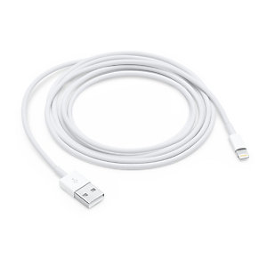 Apple Lightning - USB, 2 m, Lightning, USB A, Blanco, iPhone 5/5c/5s, iPad 4 gen, iPad mini, iPod nan 7 gen, iPod touch 5 gen MD819ZM/A