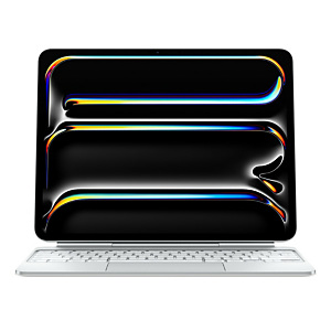 Apple Magic Keyboard pour iPad Pro 13 pouces (M4) - Français - Blanc, AZERTY, Français, Trackpad, Commutateur de touche « ciseaux », 1 mm, Apple MWR43 Apple Magic Keyboard pour iPad Pro 13 pouces (M4) - Français - Blanc, AZERTY, Français, Trackpad, Commutateur de touche « ciseaux », 1 mm, Apple MWR43