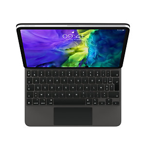 Apple MXQT2F/A, AZERTY, Français, Trackpad, Apple, iPad Pro 11-inch (2nd generation) iPad Pro 11-inch (1st generation), Noir