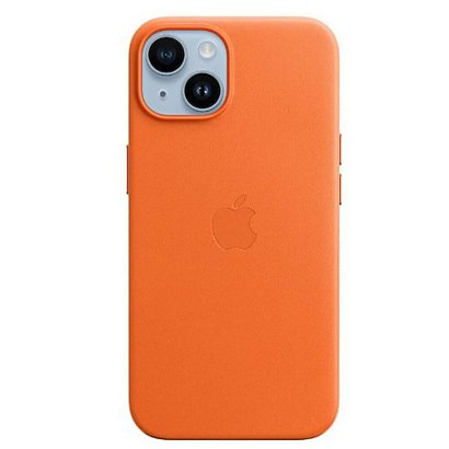 APPLE, Smartphone cellulari - accessori, Iphone 14 leather case orange, MPP83ZM/A - 1