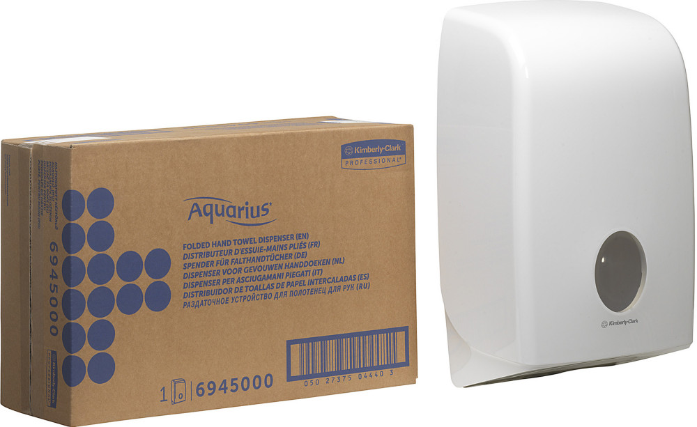 Aquarius (Kimberly-Clark) Distributeur d'essuie-mains enchevêtrès - Blanc
