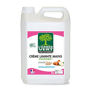 L'Arbre Vert Crème lavante mains parfum amande douce - Bidon 5L