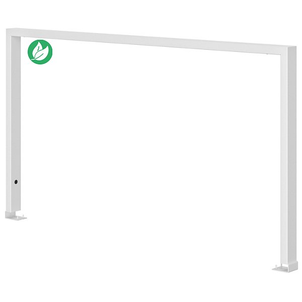Arche d'éclairage LED pour table haute Harmonie - L.140 x H.76 cm - Métal - Blanc - 1