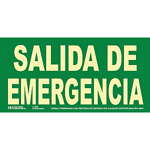 ARCHIVO 2000 Señal Homologada - Salida de emergencia