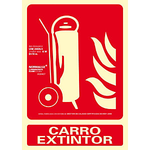 ARCHIVO 2000 Señal de incendio homologada  - Carro extintor