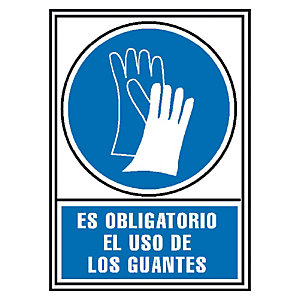 ARCHIVO 2000 Señalización - Es obligatorio el uso de los guantes
